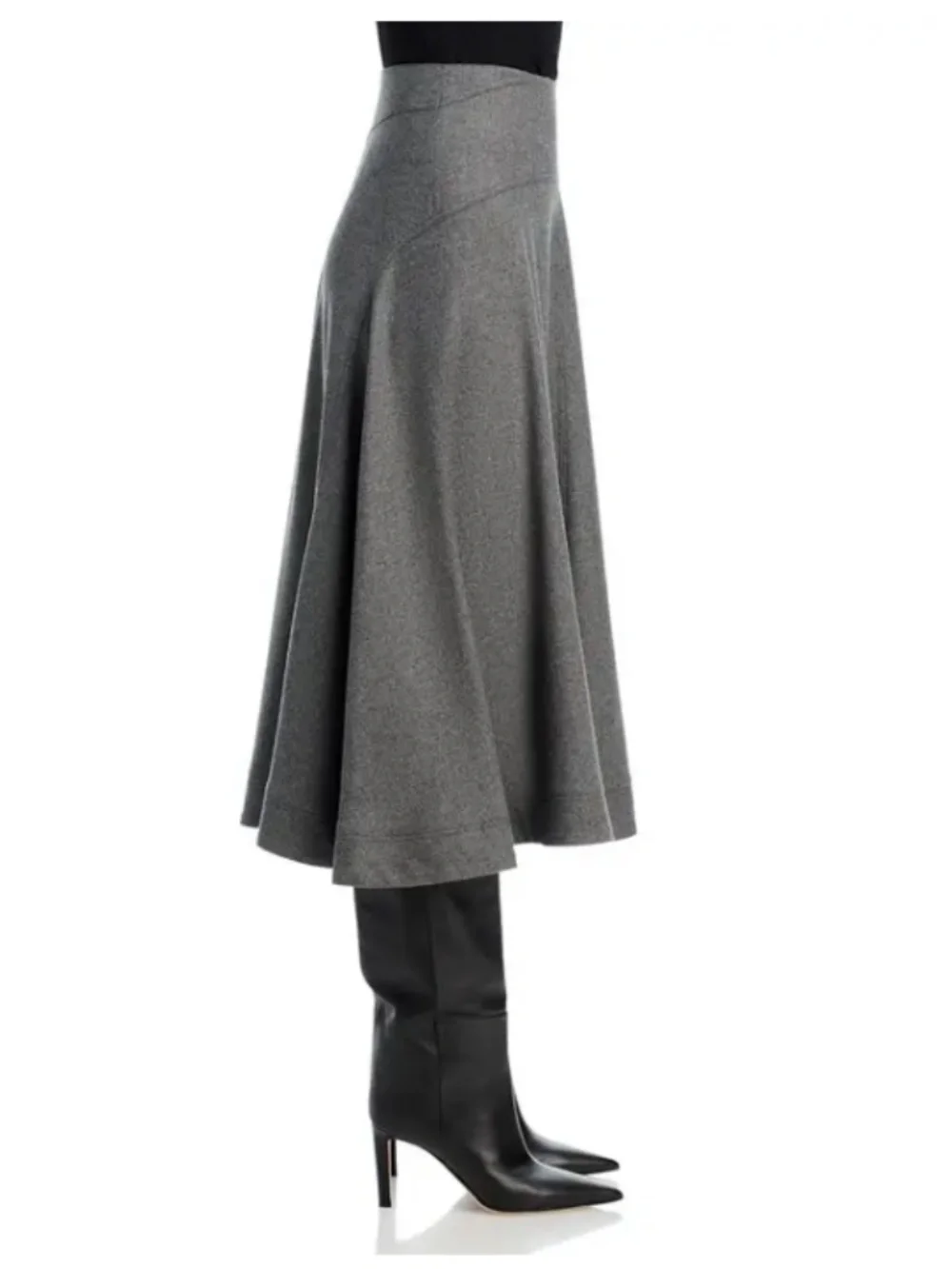 Veronica Beard Rasima A-line Midi Skirt in Grey Size 2 (F)